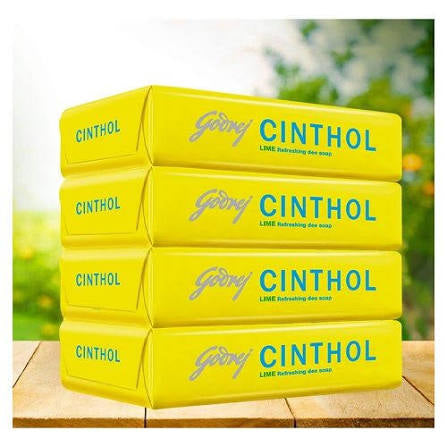 Cinthol Lime Bath Soap (pack of 4) 300g