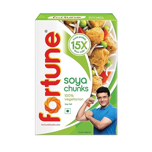Fortune Soya Chunks, 15x more protein 200g