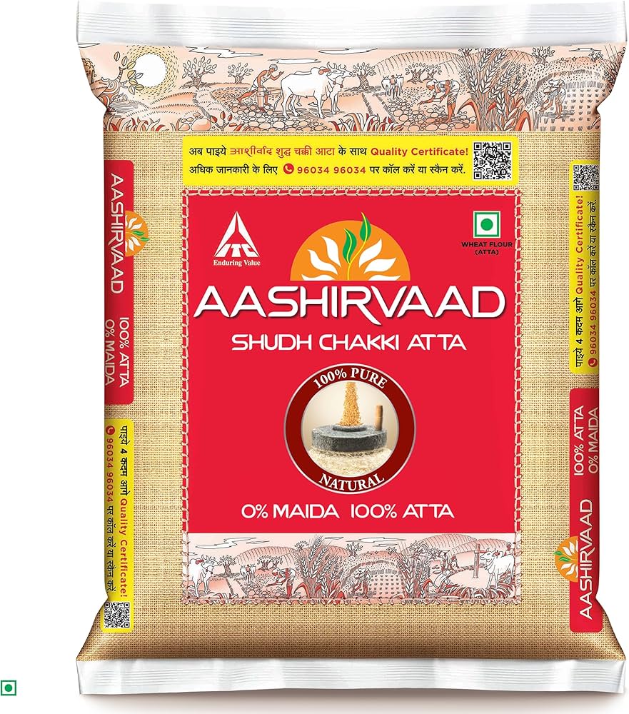 Aashirvaad Superior Atta, 100%  5kg
