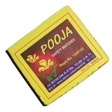 Pooja match box (inc.of all taxes)